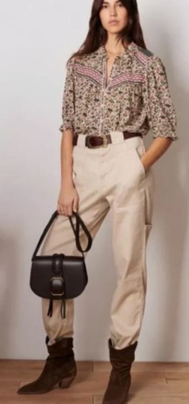 Ba&shβMel Button Down Shirt Top Women's Sz. S - Picture 2 of 9